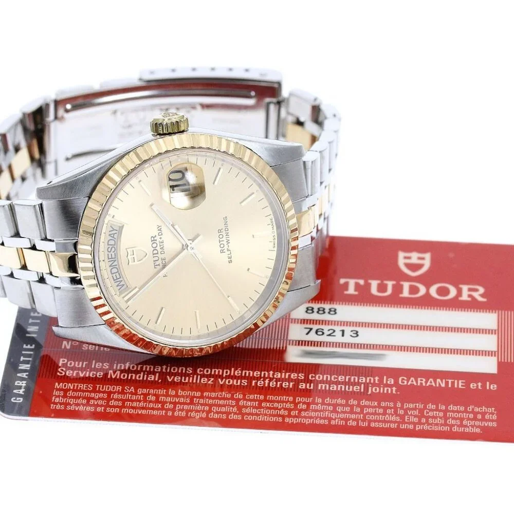 TUDOR Prince Date Day 76213 gold Dial Automatic Men's Watch_899039